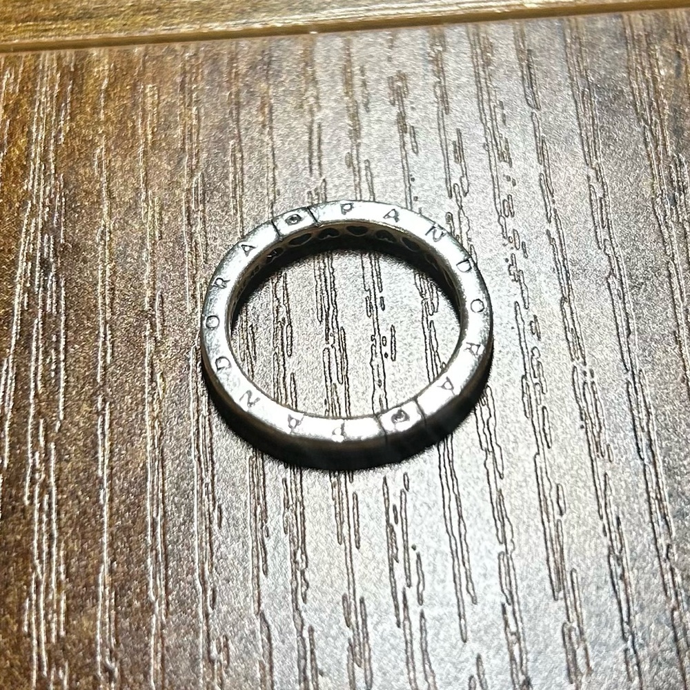 Sterling Silver Logo and Hearts with Clear Zirconia